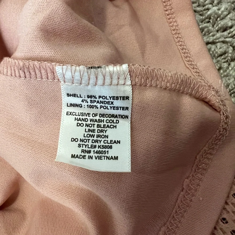 Monteau Girl 10 sleeveless pink dress - Picture 6 of 6